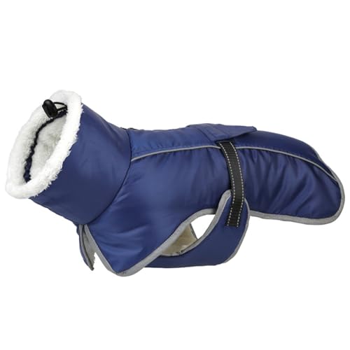 Winterwarme Hundemanteljacke, Warme Jacke Für Große Hunde, Outdoor, Winddicht, Wasserdicht, Reflektierend, Plüschmantel Für Hunde, Französische Bulldogge, Chihuahua, Labrador, Mopsjacke,Blau Winterwarme Hundemanteljacke, Warme Jacke Für Große Hunde, Outdoor, Winddicht, Wasserdicht, Reflektierend, Plüschmantel Für Hunde, Französische Bulldogge, Chihuahua, Labrador, Mopsjacke,Blau von DTREEL