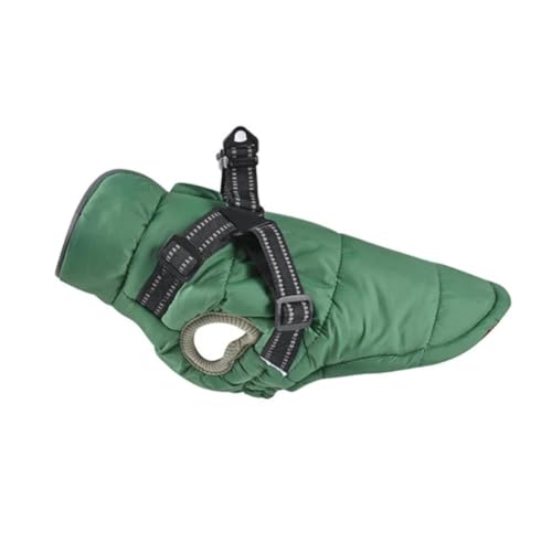 wasserdichte Und Winddichte Haustier-Weste Für Den Außenbereich, Warme Winter-Hundemantel-Kleidung Mit Geschirr, Chihuahua-Mops, Französische Bulldogge, Labrador-Mantel, Weiche Und Bequeme H von DTREEL