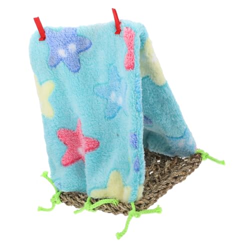 DUANxiaoyanK Papageien-Zelt, Vogel-Matten, Seegras-Matten, Plüsch-Hängematte, Haustierspielzeug, für Hamster, Papageien, Aras, Wellensittiche von DUANxiaoyanK