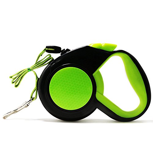 DUBENS Premium Einziehbare Hundeleine, Reflektierend Flexible Hundeleine, 5M Roll-Leine, Hund Walking Leine für Klein bis große Hunde bis 30 kg, Fluoreszierendes Grün DUBENS Premium Einziehbare Hundeleine, Reflektierend Flexible Hundeleine, 5M Roll-Leine, Hund Walking Leine für Klein bis große Hunde bis 30 kg, Fluoreszierendes Grün von DUBENS