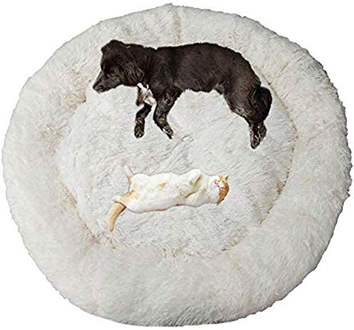 DUCHEN Orthopädisches Hundesofa, Plüsch, beruhigendes Bett, Donut-Design, warm, für den Winter, verbesserter Schlaf, für Hunde und Katzen von DUCHEN