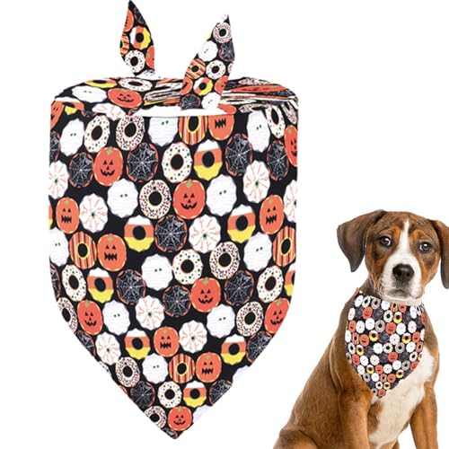 DUDOK Halloween-Hundehalstücher – Dreieck-Lätzchen, Schal, Hundehalstuch, Halloween-Schal, bequemes Haustier-Halstuch, Hunde-Lätzchen für Halloween, Urlaubskostüm, Katzen und Haustiere DUDOK Halloween-Hundehalstücher – Dreieck-Lätzchen, Schal, Hundehalstuch, Halloween-Schal, bequemes Haustier-Halstuch, Hunde-Lätzchen für Halloween, Urlaubskostüm, Katzen und Haustiere von DUDOK