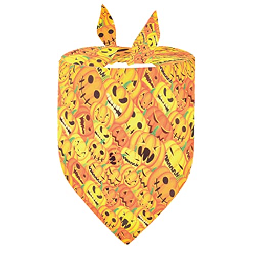 DUDOK Haustier-Bandana, Halloween, verstellbare Dreieck-Lätzchen, Schal für Hunde, Welpen, Lätzchen, bequem, verstellbar, Haustier-Halstuch, Hunde-Lätzchen für Hunde und Katzen, Halloween-Kostüm von DUDOK