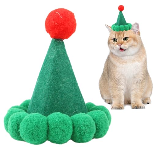 DUDOK Weihnachtsmütze für Hunde und Katzen, Weihnachtsmannmütze, Hunde-Geburtstagsmütze, verstellbare Weihnachtsmütze, Filz, Kostüm-Zubehör DUDOK Weihnachtsmütze für Hunde und Katzen, Weihnachtsmannmütze, Hunde-Geburtstagsmütze, verstellbare Weihnachtsmütze, Filz, Kostüm-Zubehör von DUDOK