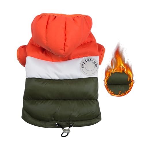 DUDOK Wintermantel für Hunde, Wintermantel für Hunde, Welpenmantel mit Mütze, Haustiermäntel für kaltes Wetter, gemütliche, winddichte Winterjacke DUDOK Wintermantel für Hunde, Wintermantel für Hunde, Welpenmantel mit Mütze, Haustiermäntel für kaltes Wetter, gemütliche, winddichte Winterjacke von DUDOK