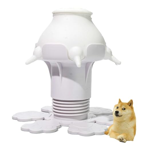 Puppy Nipple Feeder - 300ml Silikon Flaschen Feeder - Einstellbare Höhe Silikon Nippel Welpen Futterspender mit 5 Nippeln für Hunde, Katzen, Kaninchen Dudok Puppy Nipple Feeder - 300ml Silikon Flaschen Feeder - Einstellbare Höhe Silikon Nippel Welpen Futterspender mit 5 Nippeln für Hunde, Katzen, Kaninchen Dudok von DUDOK