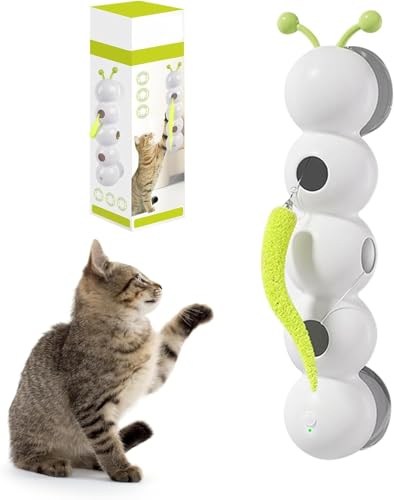 DUDONGA Wurm Katzenspielzeug,Interaktives Katzenspielzeug Katzen Spielzeug Selbstbeschäftigung, Interaktiver Wurmreiz mit Saugnapf für Katzen, Wand... DUDONGA Wurm Katzenspielzeug,Interaktives Katzenspielzeug Katzen Spielzeug Selbstbeschäftigung, Interaktiver Wurmreiz mit Saugnapf für Katzen, Wand... von DUDONGA