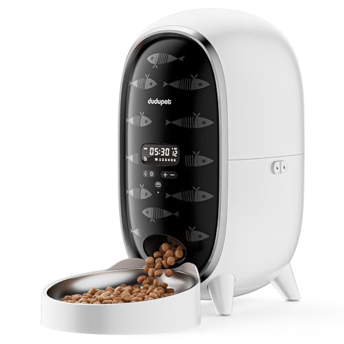 DUDUPET Futterautomat Katze- 3L Automatischer Futterspender Katze mit Edelstahlschüssel, bis zu 15 Portionen/6 Mahlzeiten pro Tag, Ton-Aufnahmefunktion, Pinguin-Entwurf DUDUPET Futterautomat Katze- 3L Automatischer Futterspender Katze mit Edelstahlschüssel, bis zu 15 Portionen/6 Mahlzeiten pro Tag, Ton-Aufnahmefunktion, Pinguin-Entwurf von DUDUPET
