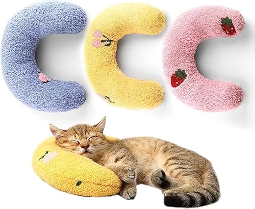 DUJIAOSHOU 3er-Pack Kissen für Indoor-Katzen, flauschiges Katzenbett, Kissen und Tragetasche DUJIAOSHOU 3er-Pack Kissen für Indoor-Katzen, flauschiges Katzenbett, Kissen und Tragetasche von DUJIAOSHOU