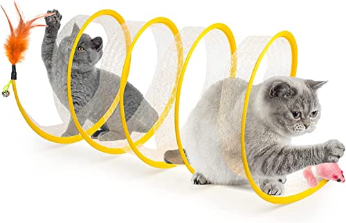 DUJIAOSHOU Katzenspielzeug Interaktives Katzenspielzeug Katzenrohr S-Typ Faltbarer Katzentunnel Katzenzelt mit Bällen und Knistern DUJIAOSHOU Katzenspielzeug Interaktives Katzenspielzeug Katzenrohr S-Typ Faltbarer Katzentunnel Katzenzelt mit Bällen und Knistern von DUJIAOSHOU