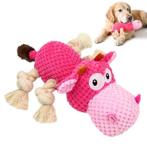 DULZILUZID Quietschende Hundespielzeuge, Plüsch-Hundespielzeug, interaktives Hundespielzeug – Zerrspiel gegen Langeweile mit Knisterfolie DULZILUZID Quietschende Hundespielzeuge, Plüsch-Hundespielzeug, interaktives Hundespielzeug – Zerrspiel gegen Langeweile mit Knisterfolie von DULZILUZID