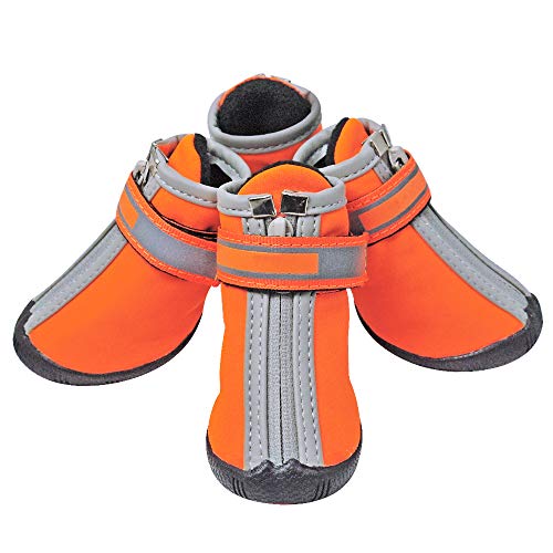 DUNSBY hundestiefel mit wasserdichte Hundeschuhe for große Hunde Anti-Rutsch-Winterreflektierende Haustier Regenschuhe Schuhe for kleine große Hundegröße 5 haftsocken für (Color : Yellow, Size : 1) DUNSBY hundestiefel mit wasserdichte Hundeschuhe for große Hunde Anti-Rutsch-Winterreflektierende Haustier Regenschuhe Schuhe for kleine große Hundegröße 5 haftsocken für (Color : Yellow, Size : 1) von DUNSBY