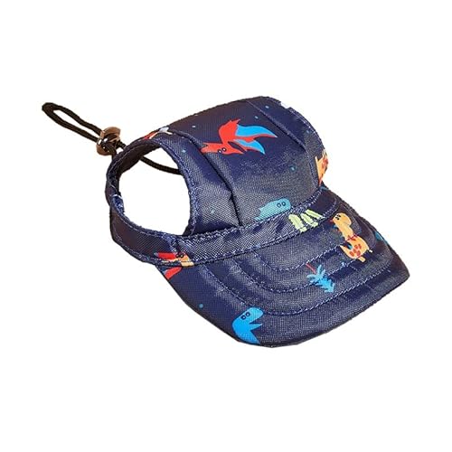 Haustier Baseball Mütze Haustier Hund Hut Baseball Kappe Outdoor Sport Hut Mit Ohr Löcher Einstellbare Haustier Hut for Kleine Mittelgroße Hunde Zubehör (Color : Dark Blue, Size : M) von DUNSBY