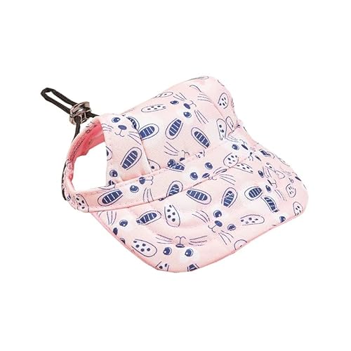 Haustier Baseball Mütze Haustier Hund Hut Baseball Kappe Outdoor Sport Hut Mit Ohr Löcher Einstellbare Haustier Hut for Kleine Mittelgroße Hunde Zubehör (Color : Pink, Size : M) von DUNSBY