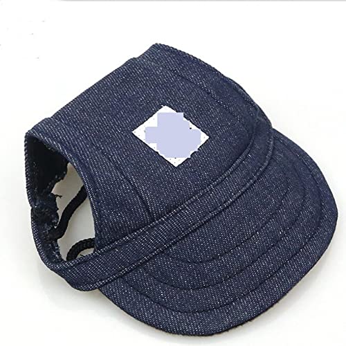 Haustier Baseball Mütze Haustier Hund Hut Zubehör Hunde Baseball Kappe Welpen Dress Up Hut Haustiere Hunde Outdoor Hut Kopfbedeckung Casual Niedlichen Hund mit Hut (Color : Denim Blue, Size : XL) von DUNSBY