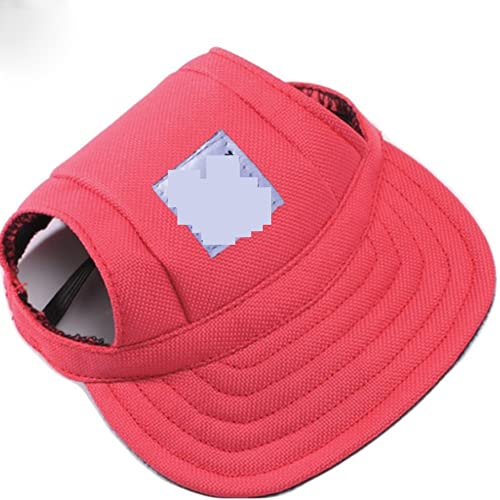 Haustier Baseball Mütze Haustier Hund Hut Zubehör Hunde Baseball Kappe Welpen Dress Up Hut Haustiere Hunde Outdoor Hut Kopfbedeckung Casual Niedlichen Hund mit Hut (Color : Red, Size : M) von DUNSBY