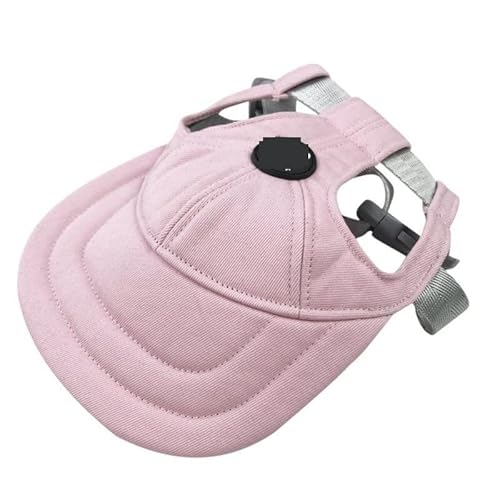 Haustier Baseball Mütze Haustier Outdoor Hut Zubehör Hunde Baseball Kappe Welpen Hut Haustiere Hund Atmungsaktive Hut Sommer Niedlichen Hund Kopfbedeckung Casual (Color : Pink, Size : M) von DUNSBY