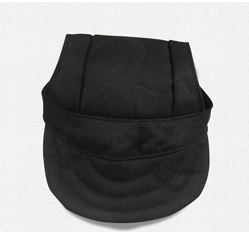 Haustier Baseball Mütze Haustierhut, Sonnenhut, niedlicher Welpe, Outdoor-Sonnenhut, großer Hund, Farbe, Baseballkappe, Haustierzubehör (Color : Black, Size : S) von DUNSBY