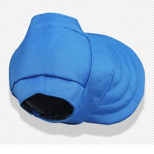 Haustier Baseball Mütze Haustierhut, Sonnenhut, niedlicher Welpe, Outdoor-Sonnenhut, großer Hund, Farbe, Baseballkappe, Haustierzubehör (Color : Blue, Size : S) von DUNSBY