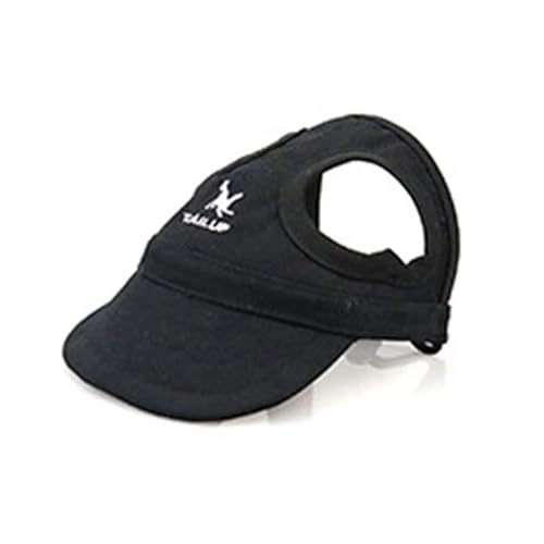Haustier Baseball Mütze Pet Fashion Hundemütze, Baseballmütze mit Ohrlöchern, Winddicht, for Reisen, Sport, Segeltuch, Sonnenhüte for Welpen, Outdoor-Sonnenschutz-Zubehör (Color : B-Black, Size : XL Haustier Baseball Mütze Pet Fashion Hundemütze, Baseballmütze mit Ohrlöchern, Winddicht, for Reisen, Sport, Segeltuch, Sonnenhüte for Welpen, Outdoor-Sonnenschutz-Zubehör (Color : B-Black, Size : XL von DUNSBY