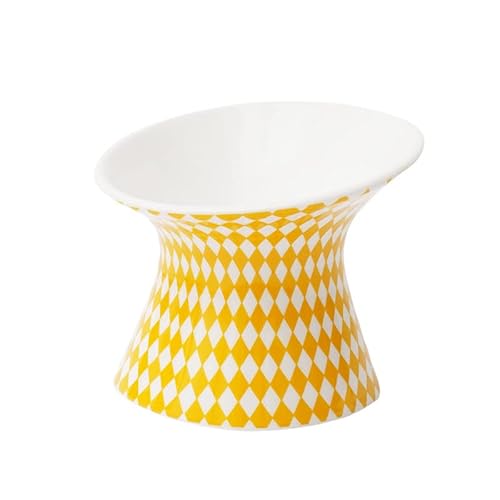Hund Erhöht Futterschüssel Erhöhter Keramiknapf for Katzen, kleine Hunde, Futter, Wasser, Futternäpfe, Rutschfester Nackenschutz for Haustiere, hoher Fuß, Trink- und Futterspender (Color : Yellow Rho Hund Erhöht Futterschüssel Erhöhter Keramiknapf for Katzen, kleine Hunde, Futter, Wasser, Futternäpfe, Rutschfester Nackenschutz for Haustiere, hoher Fuß, Trink- und Futterspender (Color : Yellow Rho von DUNSBY