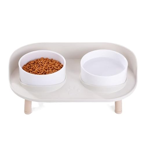 Hund Erhöht Futterschüssel Haustier Katze Doppel Schüsseln Feeder Einstellbare Höhe Katzen Hunde Trinker Wasser Schüssel Schüssel Erhöhte Fütterung Lebensmittel Feeder Katze Hund liefert (Color : WHI Hund Erhöht Futterschüssel Haustier Katze Doppel Schüsseln Feeder Einstellbare Höhe Katzen Hunde Trinker Wasser Schüssel Schüssel Erhöhte Fütterung Lebensmittel Feeder Katze Hund liefert (Color : WHI von DUNSBY