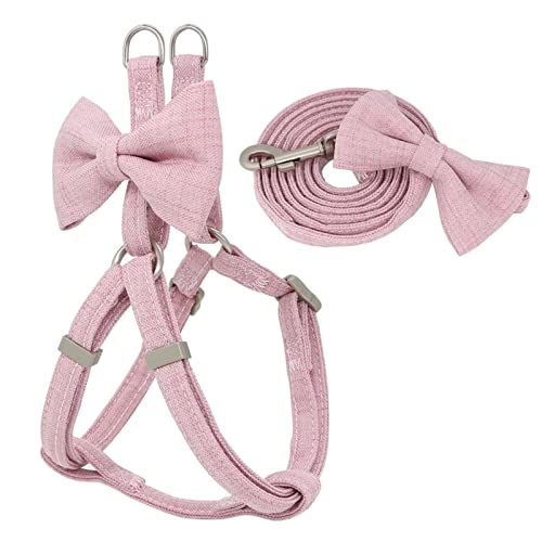 Hundegeschirr Hundegeschirr-Leine-Halsband-Set, verstellbar, weich, niedlich, Schleife, doppellagig, Hundegeschirr for kleine, mittelgroße Hundehalsbänder, Leine im Freien (Color : Green, Size : M-1 Hundegeschirr Hundegeschirr-Leine-Halsband-Set, verstellbar, weich, niedlich, Schleife, doppellagig, Hundegeschirr for kleine, mittelgroße Hundehalsbänder, Leine im Freien (Color : Green, Size : M-1 von DUNSBY