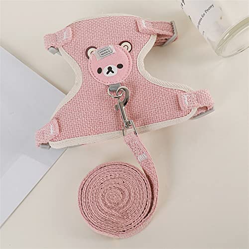 Hundegeschirr Hundegeschirr for kleine Hunde, verstellbares Hundewelpen-Kätzchen-Katzengeschirr und Leine-Set, Hundeleine, Hunde- und Katzenhalsband, Hunde- und Katzenzubehör (Color : Pink, Size : S Hundegeschirr Hundegeschirr for kleine Hunde, verstellbares Hundewelpen-Kätzchen-Katzengeschirr und Leine-Set, Hundeleine, Hunde- und Katzenhalsband, Hunde- und Katzenzubehör (Color : Pink, Size : S von DUNSBY