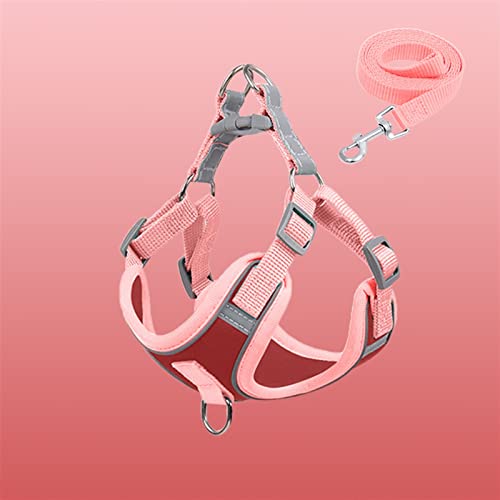 Hundegeschirr Hundegeschirr for kleine Hunde und Katzen, reflektierende Haustier-Brustweste, Leine, verstellbar, atmungsaktiv, Haustiergeschirr und Leine, Hundezubehör (Color : Red Set, Size : S(for Hundegeschirr Hundegeschirr for kleine Hunde und Katzen, reflektierende Haustier-Brustweste, Leine, verstellbar, atmungsaktiv, Haustiergeschirr und Leine, Hundezubehör (Color : Red Set, Size : S(for von DUNSBY