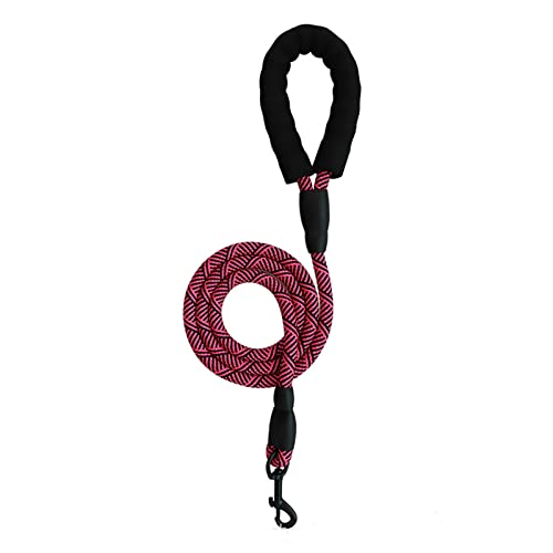 Hundegeschirr Verstellbares Geschirr for Hunde und Katzen mit Leine, reflektierend und atmungsaktiv, for kleine und große Hundegeschirre, Weste, Heimtierbedarf (Color : Pink Rope, Size : XL) von DUNSBY