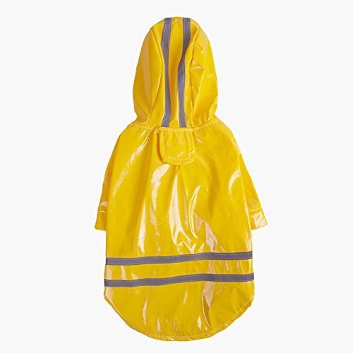 Hundekleidung Haustierbedarf Sommer Herbst Haustier Regenmantel Katze Kleidung Hund Wasserdichter Kapuzen Windschutz Regenmantel Haustier Zubehör (Color : Yellow, Size : M) von DUNSBY