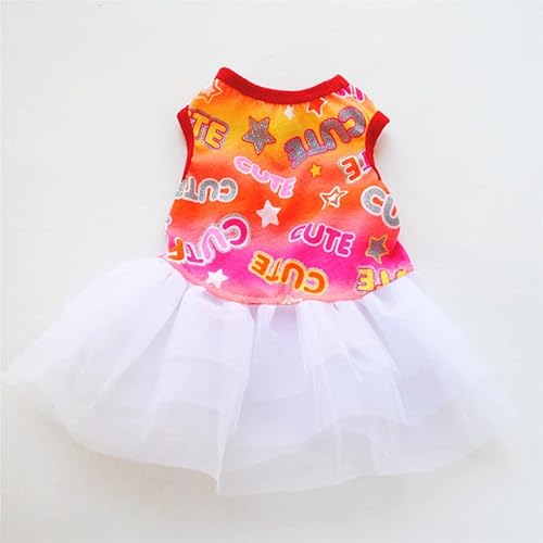 Hundekleidung Hundekleider im Prinzessin-Stil for Haustiere, Blumenrock, Baumwoll-Hosenträger, Haustierkleidung, Mesh-Rock, süße Hundekleidung for kleine Hunde, Haustierartikel (Color : White, Size Hundekleidung Hundekleider im Prinzessin-Stil for Haustiere, Blumenrock, Baumwoll-Hosenträger, Haustierkleidung, Mesh-Rock, süße Hundekleidung for kleine Hunde, Haustierartikel (Color : White, Size von DUNSBY
