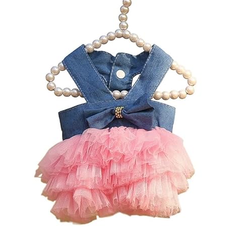 Hundekleidung Niedliche kleine mittelgroße Katzen-Hund-Prinzessin-Kleider Welpen-Bogen-Knoten-Kleid-Haustier-Ballettröckchen-Kleider Striped Mesh-Hündchen-Prinzessin-Sommerkleider (Color : 4, Size : Hundekleidung Niedliche kleine mittelgroße Katzen-Hund-Prinzessin-Kleider Welpen-Bogen-Knoten-Kleid-Haustier-Ballettröckchen-Kleider Striped Mesh-Hündchen-Prinzessin-Sommerkleider (Color : 4, Size : von DUNSBY