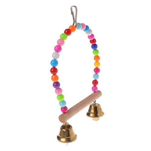 Vogelspielzeug 2 stücke Natürliche hölzerne Papageien Schwingspielzeug Vögel Barsch Hanging Swings Käfig mit bunten Perlen Glocken Spielzeug Vogelbedarf Papageienspielzeug Vogelspielzeug 2 stücke Natürliche hölzerne Papageien Schwingspielzeug Vögel Barsch Hanging Swings Käfig mit bunten Perlen Glocken Spielzeug Vogelbedarf Papageienspielzeug von DUNSBY