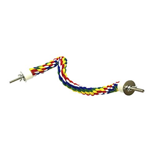 Vogelspielzeug 2 stücke hängende Multicolor Seil Spielzeug Type für Seil Bungee Vogel Spielzeug papagei zubehör vögel Papageienspielzeug (Color : 40CM) von DUNSBY