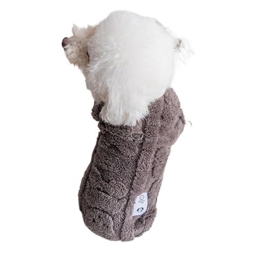 DUOCARA Haustierkleidung, Hundebekleidung, Herbst und Winter, Haustier-Leine, Schnalle, Kleidung, Katze, Baumwollmantel, Bär, bequeme Fleece-Westen von DUOCARA