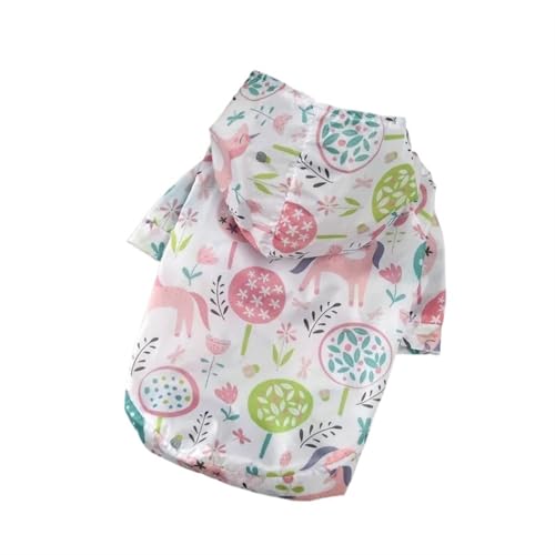 DUOCARA Niedlich bedruckte Hundekleidung für kleine Hunde, Frühling, Sommer, Sonnenschutzkleidung, Klimaanlage, atmungsaktiv, mit Kapuze DUOCARA Niedlich bedruckte Hundekleidung für kleine Hunde, Frühling, Sommer, Sonnenschutzkleidung, Klimaanlage, atmungsaktiv, mit Kapuze von DUOCARA