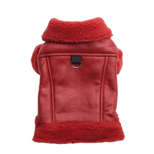 DUOCARA Wintermantel für Hunde, Kunstleder, Fleece, warm, für Welpen, warme Kleidung DUOCARA Wintermantel für Hunde, Kunstleder, Fleece, warm, für Welpen, warme Kleidung von DUOCARA