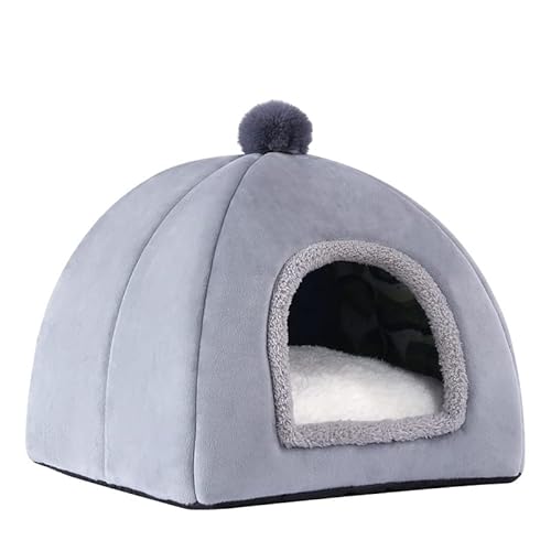 DUOJIN Faltbare Katzenhöhle, Katzenbett für Indoor-Katzen Weiches und Warmes Katzenhaus Katzenzelt mit Abnehmbarem, Waschbarem Kissen für Kätzchen, Kleine Haustiere 40 x 40 x 31cm DUOJIN Faltbare Katzenhöhle, Katzenbett für Indoor-Katzen Weiches und Warmes Katzenhaus Katzenzelt mit Abnehmbarem, Waschbarem Kissen für Kätzchen, Kleine Haustiere 40 x 40 x 31cm von DUOJIN