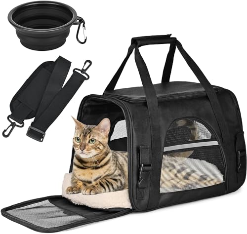 Transporttasche für Katze Hund Faltbar Haustiertransportbox Oxfordstoff Hundetransportbox Katzentransportbox Reisetasche Atmungsaktiv Hundetasche Hundebox Kleintiertasche für Auto,Zug,Reisen (Schwarz) Transporttasche für Katze Hund Faltbar Haustiertransportbox Oxfordstoff Hundetransportbox Katzentransportbox Reisetasche Atmungsaktiv Hundetasche Hundebox Kleintiertasche für Auto,Zug,Reisen (Schwarz) von DUOJIN