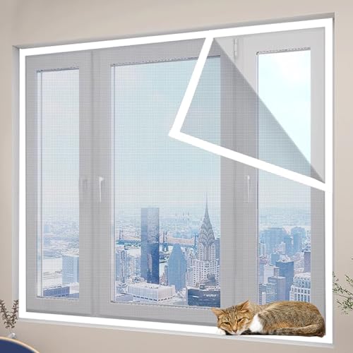 DUOLEH Insektengitter Fenster, Selbstklebend Fliegengitter Katzensicher, Katzenschutz Fenster Netz, Katzennetz Fenster Mesh für Balkontür Schlafzimmer Küchentüren DUOLEH Insektengitter Fenster, Selbstklebend Fliegengitter Katzensicher, Katzenschutz Fenster Netz, Katzennetz Fenster Mesh für Balkontür Schlafzimmer Küchentüren von DUOLEH