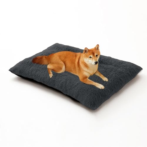 Großes Hundebett, waschbar, Anti-Angst, wärmendes Hundebett, Sofa, Welpenkissen, abnehmbare, waschbare Haustierbox-Matte, rutschfest, flauschig, beruhigende Haustiermatratze, 100 x 70 x 10 cm Großes Hundebett, waschbar, Anti-Angst, wärmendes Hundebett, Sofa, Welpenkissen, abnehmbare, waschbare Haustierbox-Matte, rutschfest, flauschig, beruhigende Haustiermatratze, 100 x 70 x 10 cm von DUOLEH