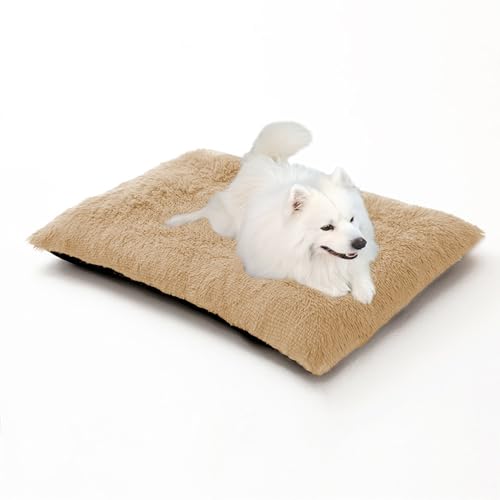 Großes Hundebett mit Reißverschluss, waschbare Hundebox-Matte, rutschfeste rechteckige Haustiermatratze, Welpenbettkissen, wärmende Haustiermatte für Border Collie/Golden Retriever (140 x 110 x 12 cm Großes Hundebett mit Reißverschluss, waschbare Hundebox-Matte, rutschfeste rechteckige Haustiermatratze, Welpenbettkissen, wärmende Haustiermatte für Border Collie/Golden Retriever (140 x 110 x 12 cm von DUOLEH