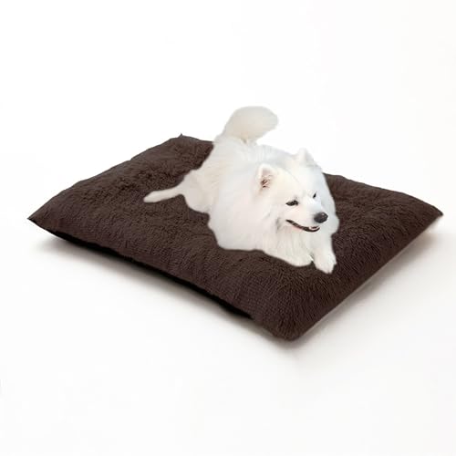 Großes Hundebett mit Reißverschluss, waschbare Hundebox-Matte, rutschfeste rechteckige Haustiermatratze, Welpenbettkissen, wärmende Haustiermatte für Border Collie/Golden Retriever (70 x 50 x 8 cm Großes Hundebett mit Reißverschluss, waschbare Hundebox-Matte, rutschfeste rechteckige Haustiermatratze, Welpenbettkissen, wärmende Haustiermatte für Border Collie/Golden Retriever (70 x 50 x 8 cm von DUOLEH