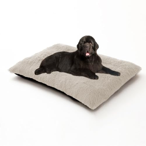 Hundebetten, groß, waschbar, beruhigendes Anti-Angst-Haustierkissen, Haustier-Schlafmatratze, Matte, rutschfest, rechteckig, Hundebett für Kiste, Welpen-Sofa-Kissen, Matte (78 x 55 x 10 cm Hundebetten, groß, waschbar, beruhigendes Anti-Angst-Haustierkissen, Haustier-Schlafmatratze, Matte, rutschfest, rechteckig, Hundebett für Kiste, Welpen-Sofa-Kissen, Matte (78 x 55 x 10 cm von DUOLEH