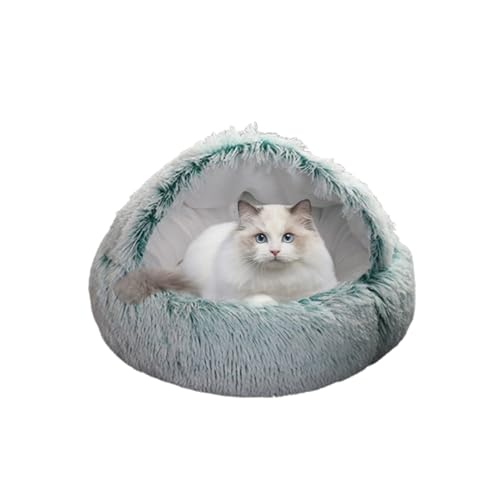Katzenbett für den Innenbereich, Katzenhöhlen, waschbar, beruhigendes Haustierhöhlen-Haus, Haustierzelt, flauschiger Plüsch-Unterschlupf für Kätzchen und Welpen mit rutschfester Unterseite (40 x 40 x Katzenbett für den Innenbereich, Katzenhöhlen, waschbar, beruhigendes Haustierhöhlen-Haus, Haustierzelt, flauschiger Plüsch-Unterschlupf für Kätzchen und Welpen mit rutschfester Unterseite (40 x 40 x von DUOLEH