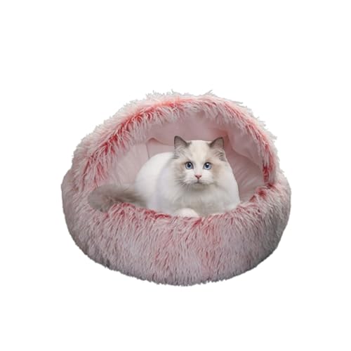 Katzenbett für den Innenbereich, Katzenhöhlen, waschbar, beruhigendes Haustierhöhlen-Haus, Haustierzelt, flauschiger Plüsch-Unterschlupf für Kätzchen und Welpen mit rutschfester Unterseite (40 x 40 x Katzenbett für den Innenbereich, Katzenhöhlen, waschbar, beruhigendes Haustierhöhlen-Haus, Haustierzelt, flauschiger Plüsch-Unterschlupf für Kätzchen und Welpen mit rutschfester Unterseite (40 x 40 x von DUOLEH