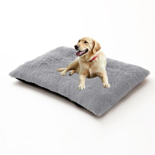 Orthopädische Hundebetten, große Matratze, flauschig, beruhigendes Hundebett, Anti-Angst, waschbares Haustierkissen für Kiste, kleine Medien, große Größe, rutschfeste Haustier-Sofa-Matte (78 x 55 x 10 Orthopädische Hundebetten, große Matratze, flauschig, beruhigendes Hundebett, Anti-Angst, waschbares Haustierkissen für Kiste, kleine Medien, große Größe, rutschfeste Haustier-Sofa-Matte (78 x 55 x 10 von DUOLEH