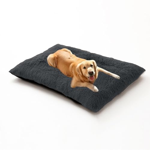 Orthopädisches Hundebett, groß, waschbar, flauschiges Hundesofa, Kissenmatte, mittelgroß, warme Haustierbox-Matratze, abnehmbares Haustierkissen mit rutschfester Unterseite (120 x 90 x 10 cm Orthopädisches Hundebett, groß, waschbar, flauschiges Hundesofa, Kissenmatte, mittelgroß, warme Haustierbox-Matratze, abnehmbares Haustierkissen mit rutschfester Unterseite (120 x 90 x 10 cm von DUOLEH