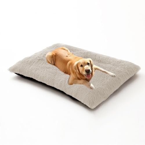 Orthopädisches Hundebett, groß, waschbar, flauschiges Hundesofa, Kissenmatte, mittelgroß, warme Haustiermatratze, abnehmbares Haustierkissen mit rutschfester Unterseite, 100 x 70 x 10 cm, gebrochenes Orthopädisches Hundebett, groß, waschbar, flauschiges Hundesofa, Kissenmatte, mittelgroß, warme Haustiermatratze, abnehmbares Haustierkissen mit rutschfester Unterseite, 100 x 70 x 10 cm, gebrochenes von DUOLEH